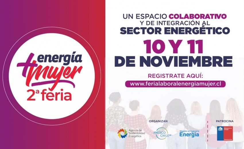 Segunda feria Energía +Mujer se realizará el 10 y 11 de noviembre en versión virtual